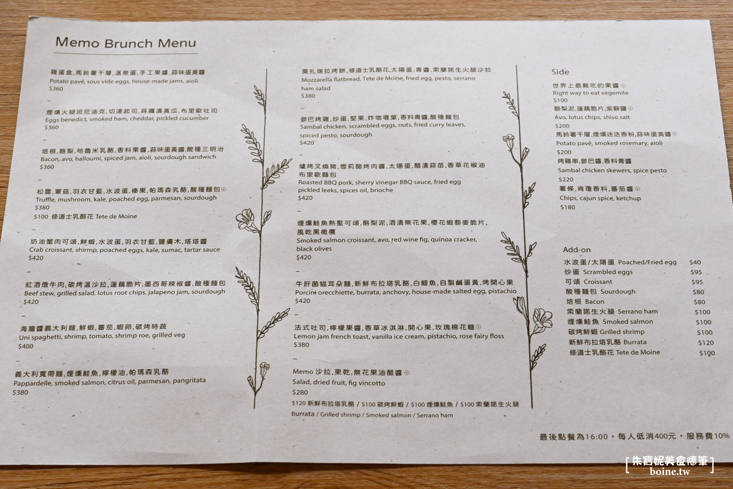 |中山國中站美食|memo café.和煦陽光灑落.創意早午餐推薦(菜單) @朱寶妮美食隨筆 |中山國中站美食|memo café.和煦陽光灑落.創意早午餐推薦(菜單) @朱寶妮美食隨筆