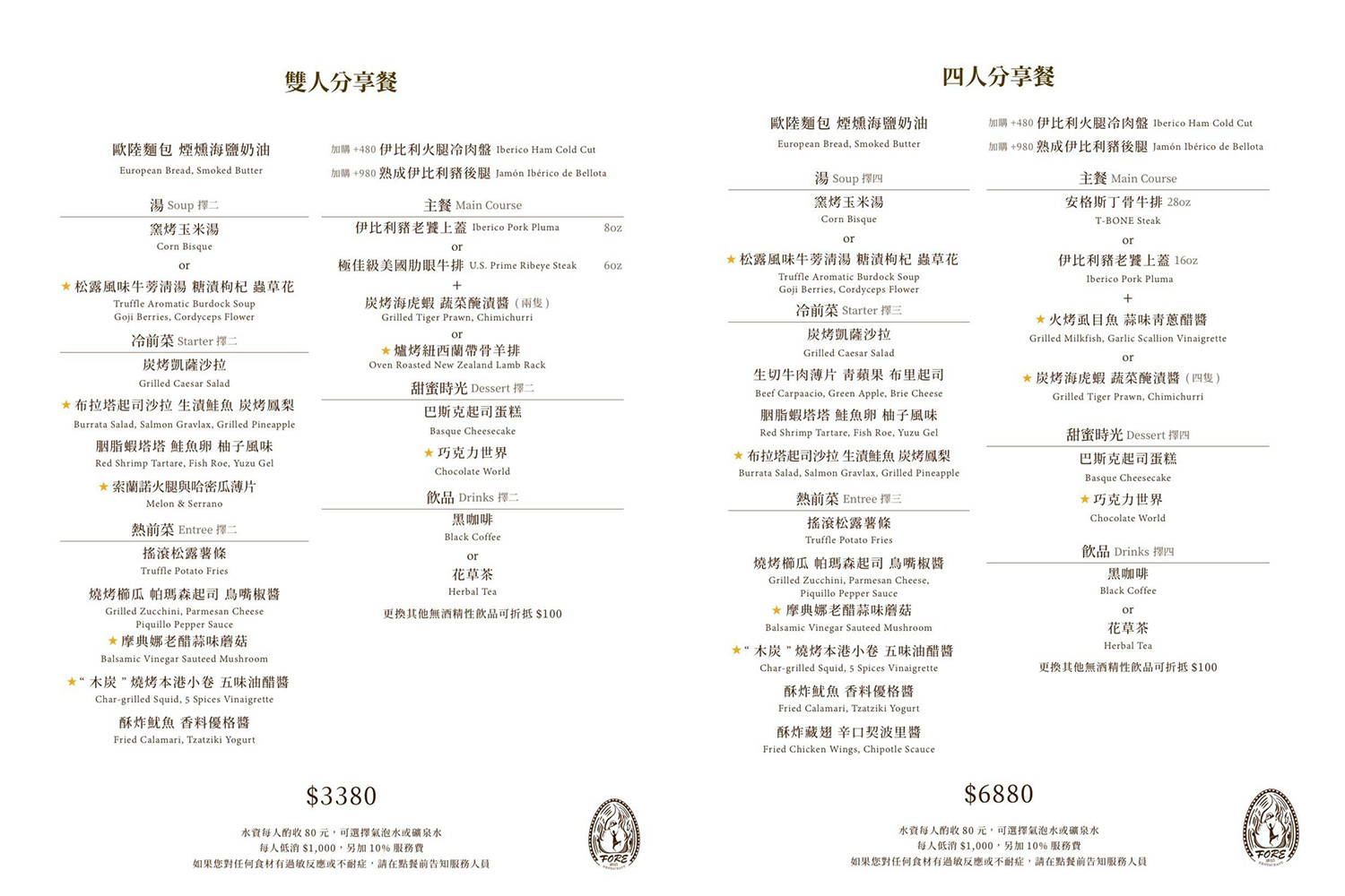 |台南美食|Fore直火料理.狂野炭燒的獨特風味(菜單) @朱寶妮美食隨筆 |台南美食|Fore直火料理.狂野炭燒的獨特風味(菜單) @朱寶妮美食隨筆
