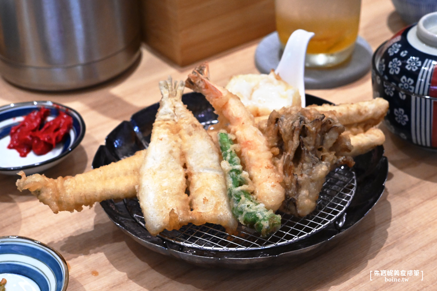 台北大巨蛋美食推薦｜金子半之助天婦羅專賣．日本海外首店．職人現炸美味 @朱寶妮美食隨筆